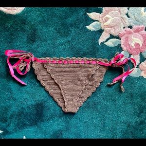 Anna Kosturova/Victoria’s Secret Crochet Bikini Bottom